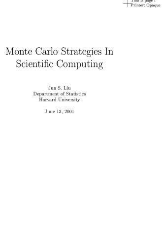 Monte Carlo Strategies in Scientific Computing
