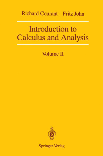 Introduction to Calculus and Analysis, Vol. 2 (Classics in Mathematics)