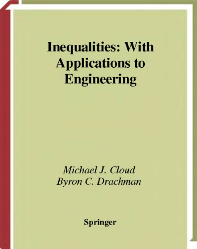 Inequalities: with applications to engineering