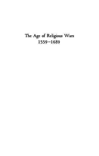 The Age of Religious Wars, 1559-1689