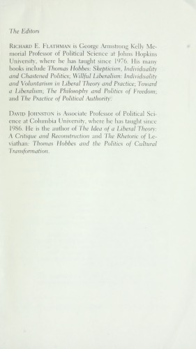 Leviathan: Authoritative Text, Background, Interpretations