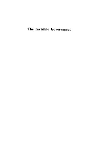 The Invisible Government [history of the CIA]