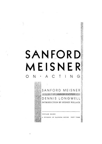 Sanford Meisner on Acting