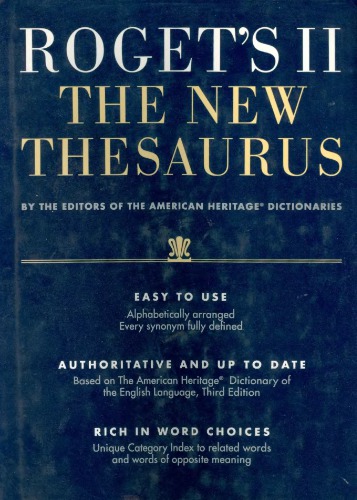 Roget's II: the new thesaurus