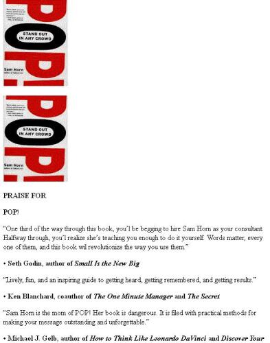POP!: Stand Out in Any Crowd