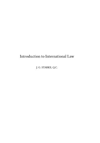An introduction to international law