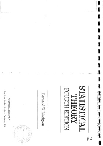 Statistical Theory