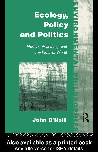 Ecology, Policy and Politics