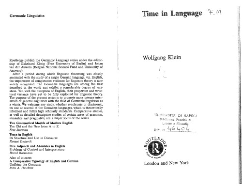 Time in Language
