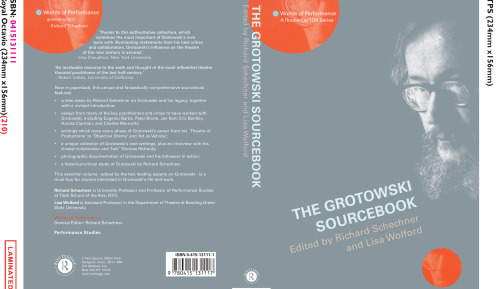 The Grotowski Sourcebook (Worlds of Performance)