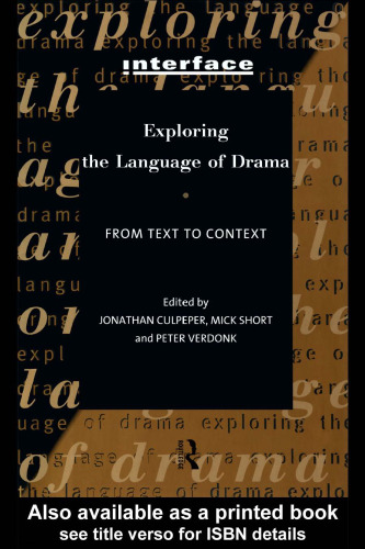 Exploring the Language of Drama: From Text to Context (Interface)