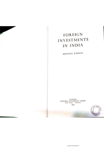 Foreign Investments In India (The Rise of International Business)