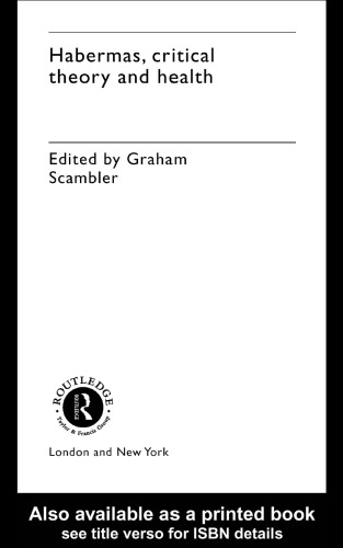 Habermas, Critical Theory and Health