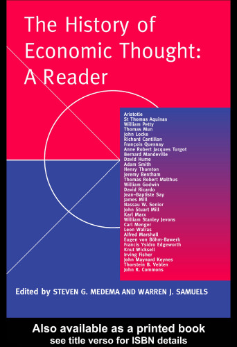 History of Economic Thought: A Reader