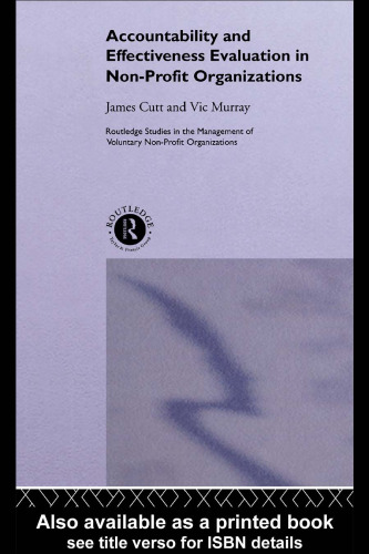 Accountability and Effectiveness Evaluation in Non-Profit Organizations