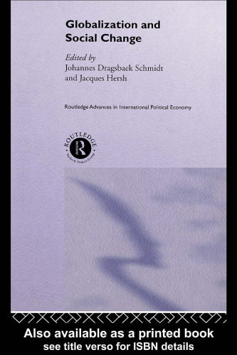 Globalization and Social Change (Routledge Research Advances Inipe)