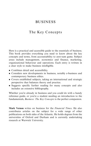 Business The Key Concepts