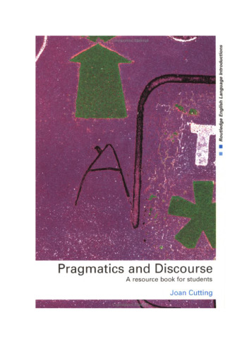 Pragmatics and Discourse: A Resource Book for Students (Routledge English Language Introductions)
