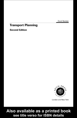 Transport Planning (Transport Development and Sustainability)