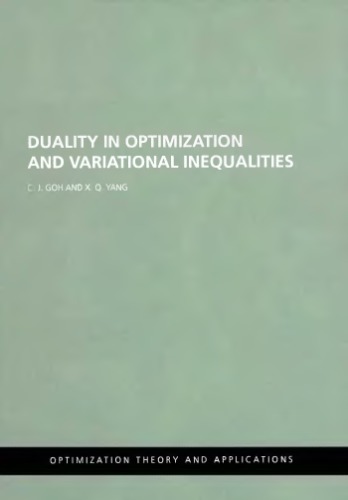 Duality in optimization and variational inequalities