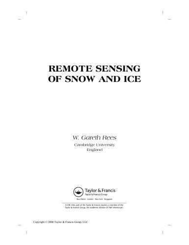 Remote Sensing of Snow and Ice