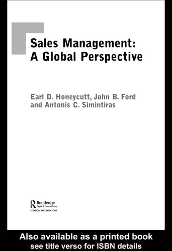 Sales Management: A Global Perspective