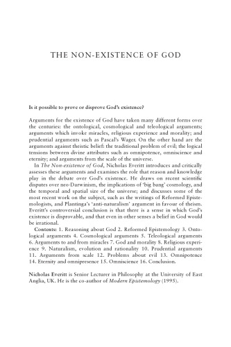 The Non-Existence of God