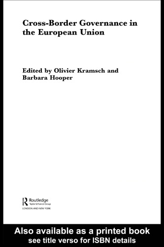 Cross-Border Governance in the European Union (Routledge Research in Transnationalism)