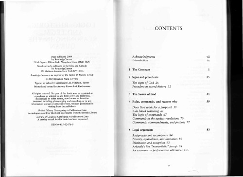 Logic, Rhetoric and Legal Reasoning in the Qur’ān: God’s Arguments