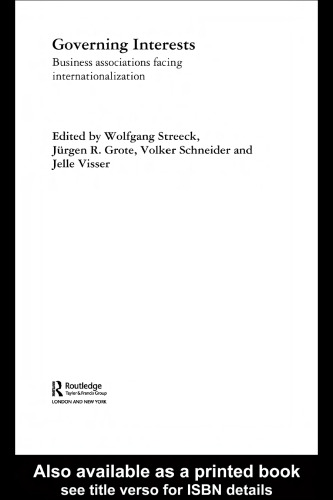 Governing Interests: Business Associations Facing Internationalism