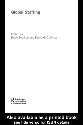 Global Staffing (Global Human Resource Management)
