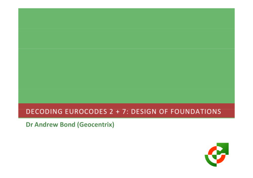 Decoding Eurocode 7