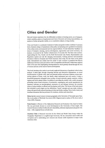 Cities and Gender