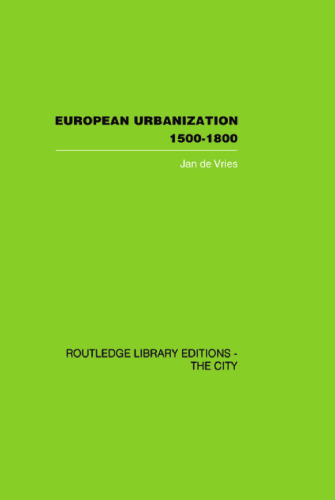 European Urbanization, 1500-1800