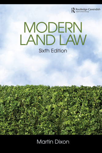Modern Land Law 6 e