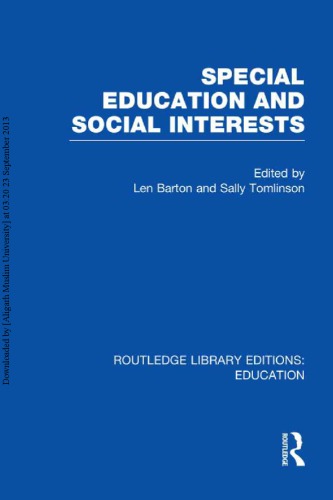 Special Education and Social Interests