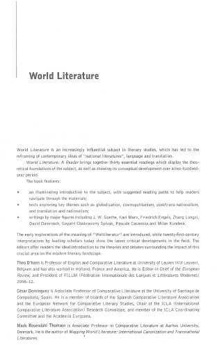 World Literature: A Reader
