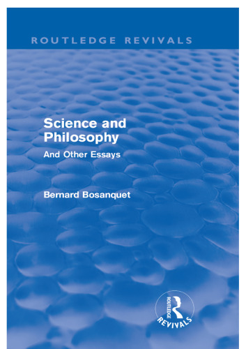 Science and philosophy : and other essays