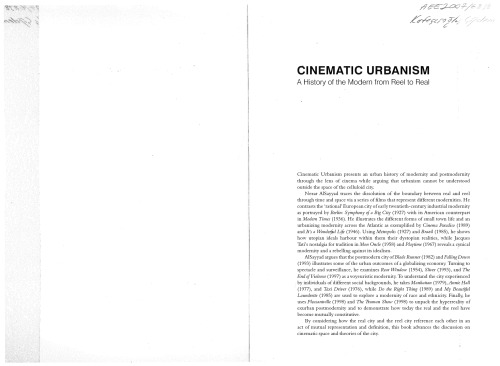 Cinematic Urbanism: A History of the Modern from Reel to Real