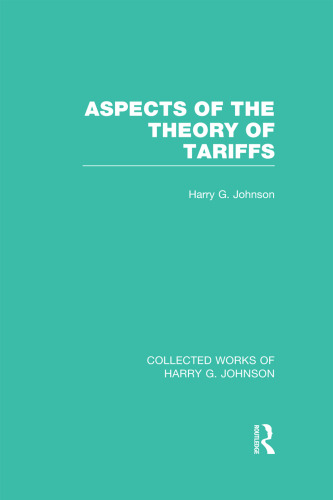 Aspects of the Theory of Tariffs