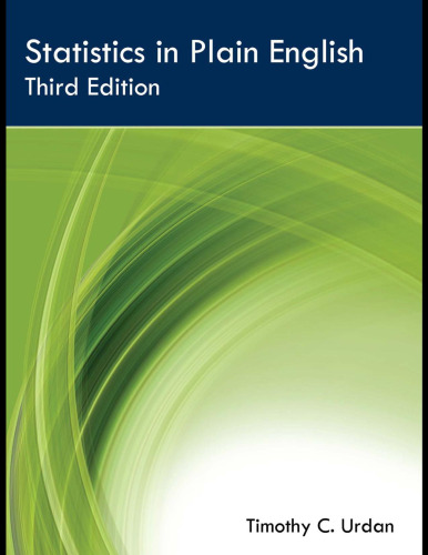 Statistics in Plain English, 3rd Edition