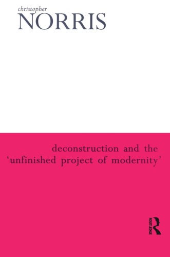 Deconstruction and the ‘Unfinished Project of Modernity'