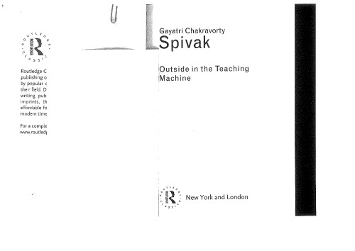 Outside in the teaching machine