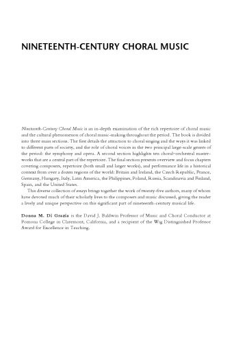 Nineteenth-Century Choral Music