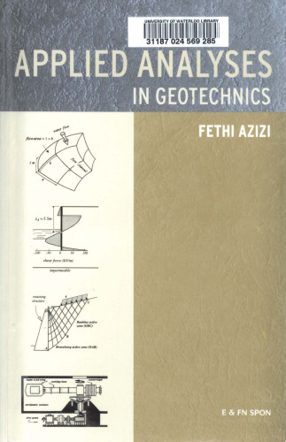 Applied Analyses in Geotechnics