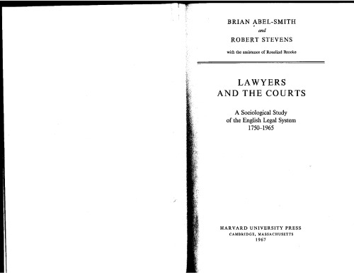 Lawyers and the Courts