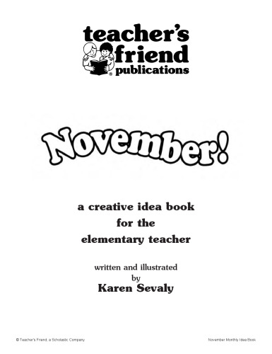 November Monthly Idea Book