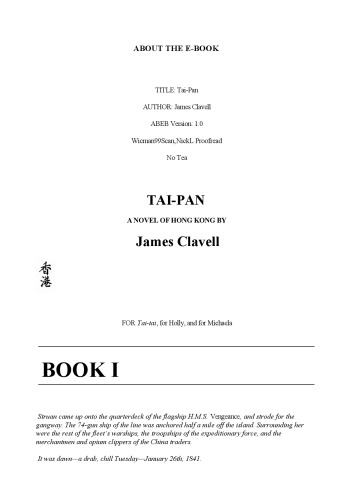 Tai-Pan (Asian Saga - Book 2)
