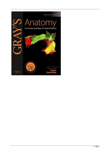 Gray's Anatomy: The Anatomical Basis of Clinical Practice, Expert Consult - Online and Print, 40e