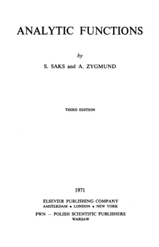 Analytic Functions